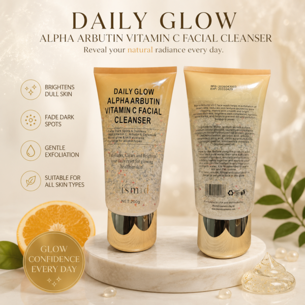 Bismid Daily Glow alpha Arbutin Vitamin c facial Cleanser