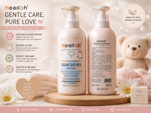 Bismid Organic Baby Milk Body Wash