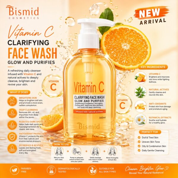 Bismid   vitamin C + C  Clarifying Face Wash