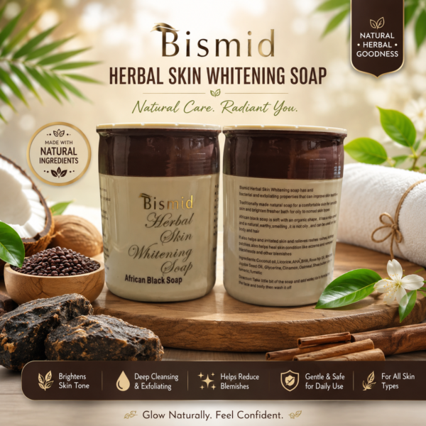 Bismid Herbal Whitening soap Africa Black Soap