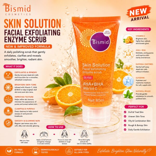 BISMID SKIN SOLUTION  FACIAL EXFOLIATING ENZYME SCRUB