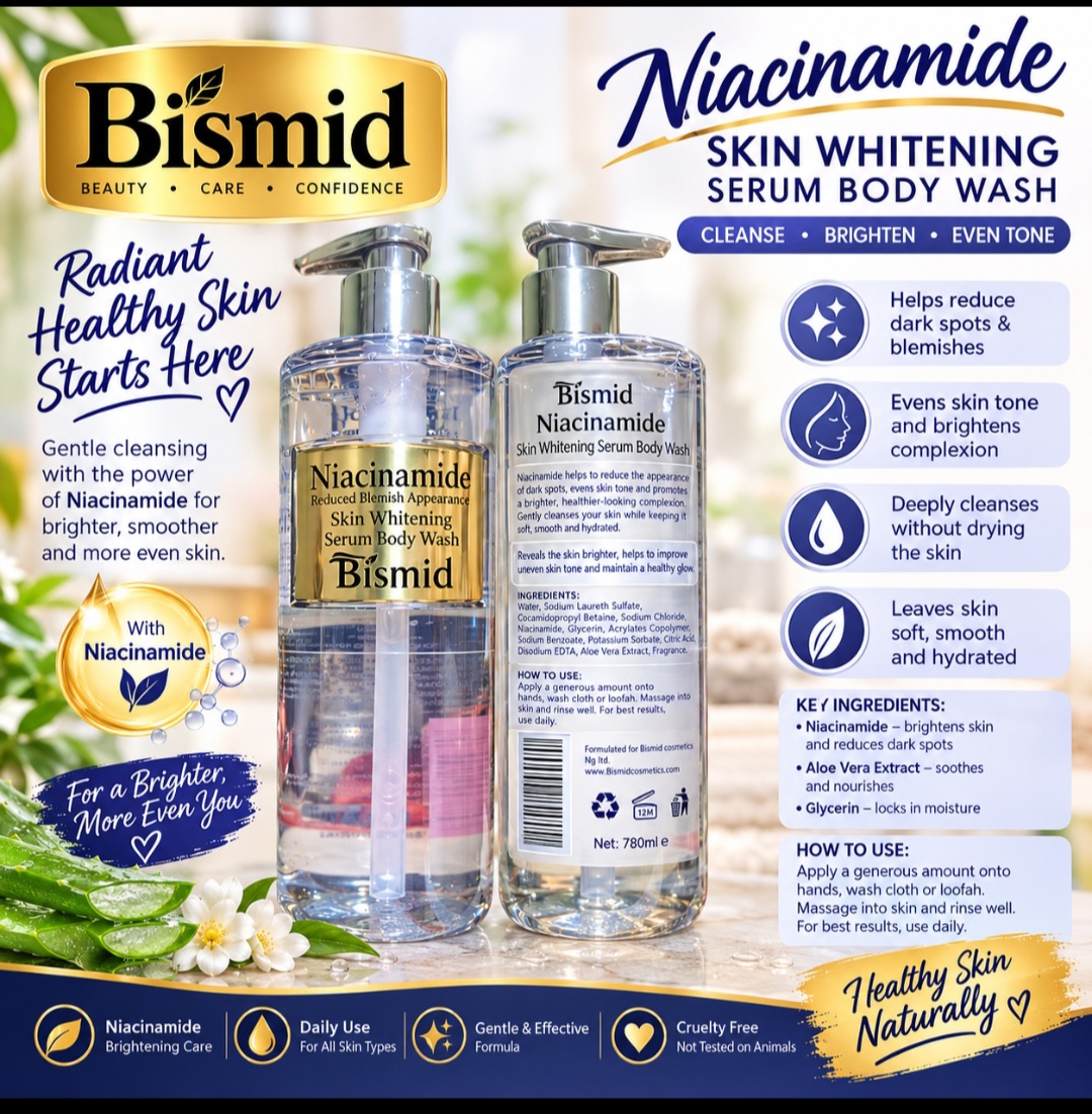 Bismid  Niacinamide skin whitening serum body wash